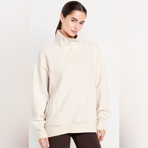 Old Navy Dynamic Fleece Oversized Textured Tunic Pullover Sweatshirt NWT SP